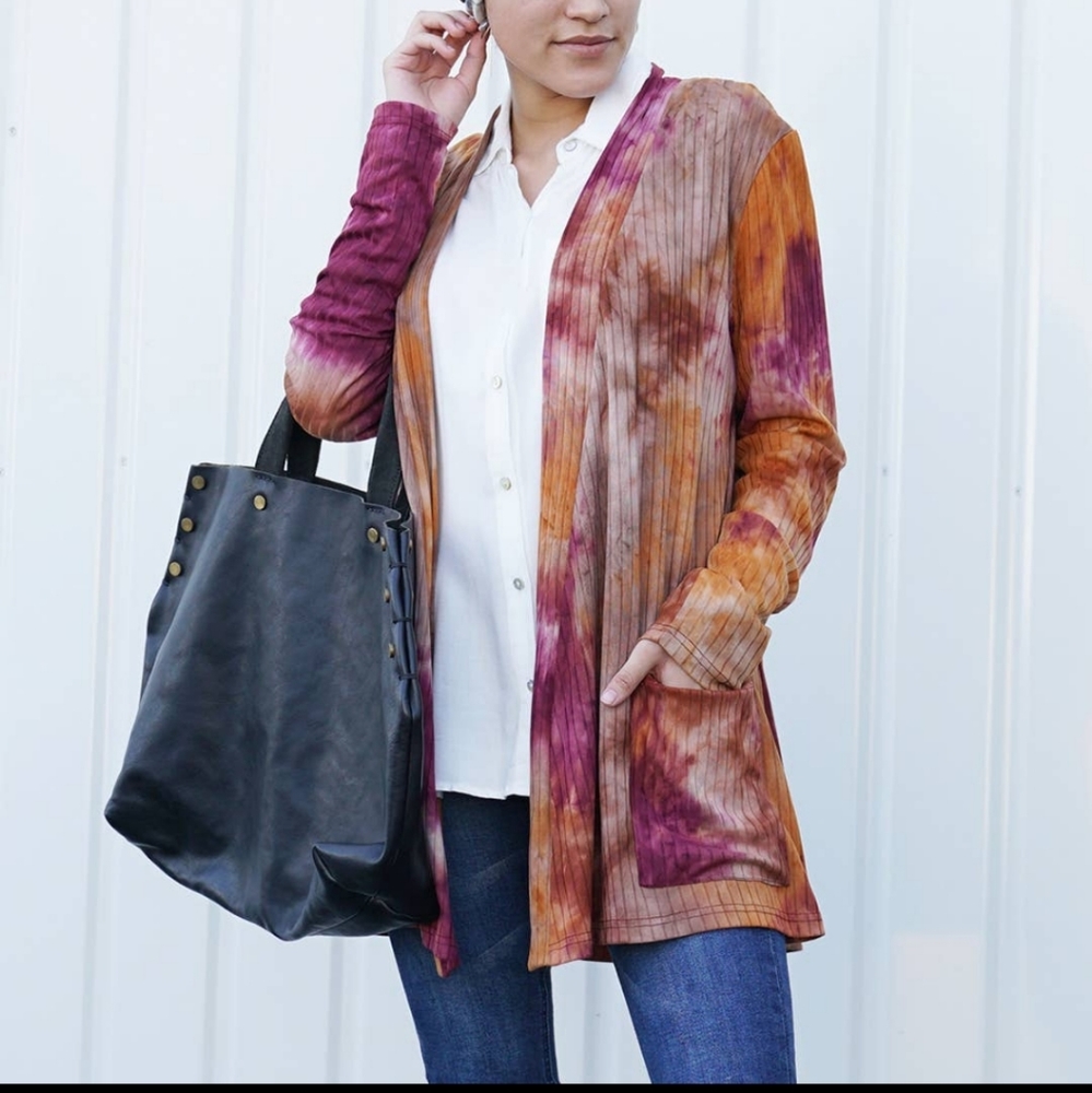 Multi-colored Tie Dye Cardigan
